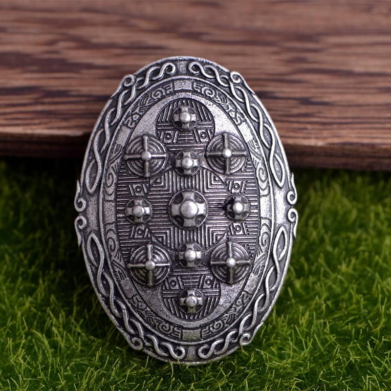 LANGHONG Norse Viking Brooch For Men Turtle Brooch Talisman Jewelry, Gift For Men - Image 4